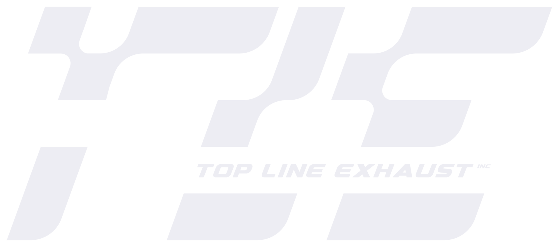 Top Line Exhuast Primary Logo White